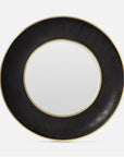 Made Goods Armond Round Realistic Faux Shagreen Mirror