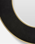 Made Goods Armond Round Realistic Faux Shagreen Mirror