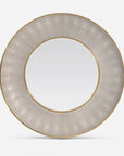 Made Goods Armond Round Realistic Faux Shagreen Mirror