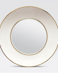 Made Goods Armond Round Realistic Faux Shagreen Mirror