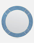 Made Goods Athena Nautical Striped Round Mirror