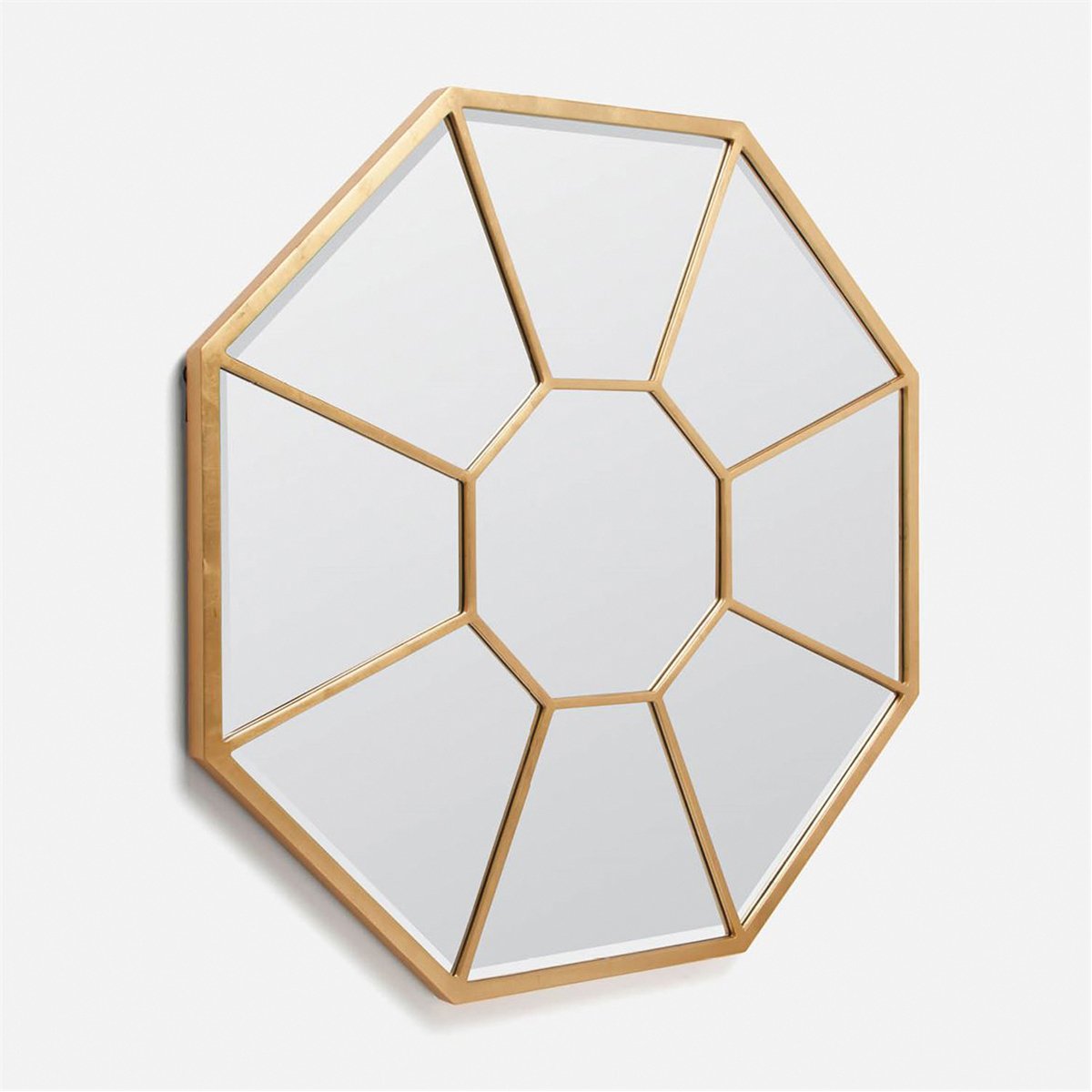 Made Goods Camilla Octagonal Gold Leaf Mirror