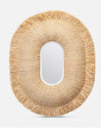 Made Goods Casey Raffia Fringe Mirror