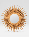 Made Goods Donatella Round Wood Rays Mirror