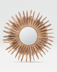 Made Goods Donatella Round Wood Rays Mirror