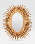 Made Goods Donatella Oval Wood Rays Mirror