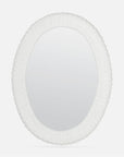 Made Goods Ember Oval Ribbed Mirror with Scalloped Edge