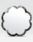 Made Goods Fiona Graphic Flower Mirror in Shell