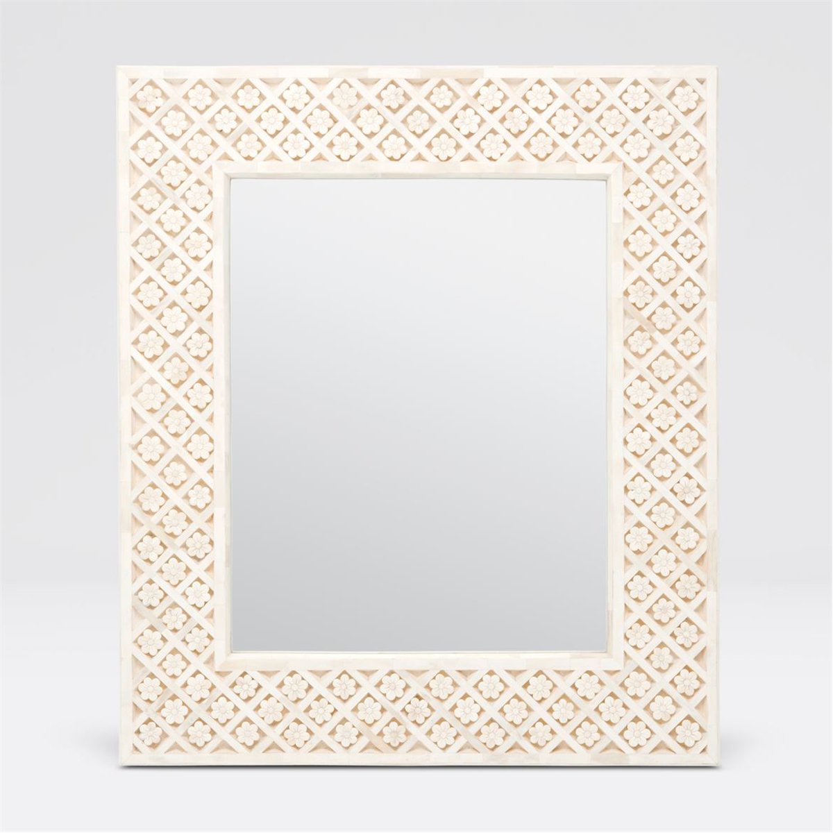 Made Goods Fleur Inlaid Flower Mirror