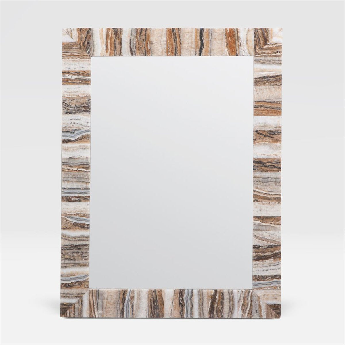 Made Goods Harrison Striped Onyx Mirror