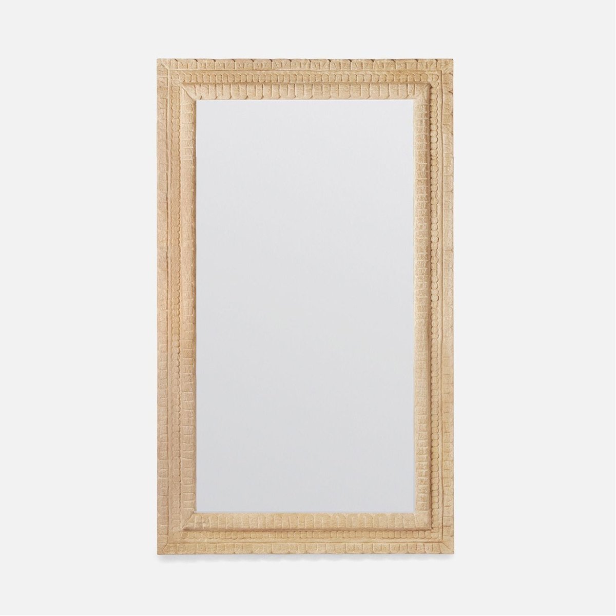 Made Goods Holsten Leaf-Like Mango Wood Small Mirror