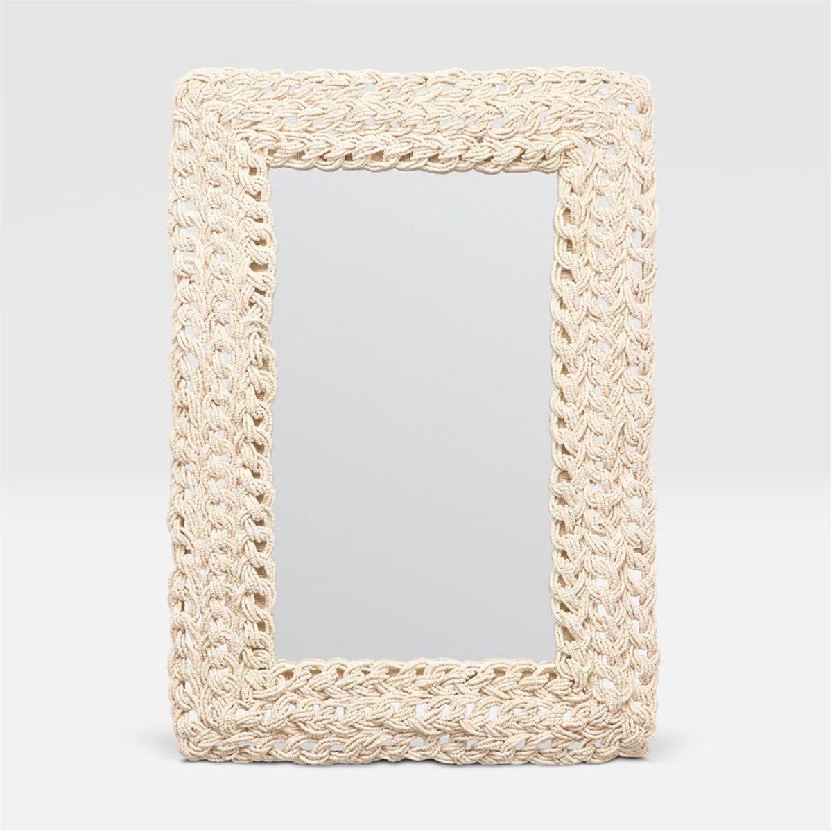 Made Goods Inga Natural Knotted Coco Beads Mirror