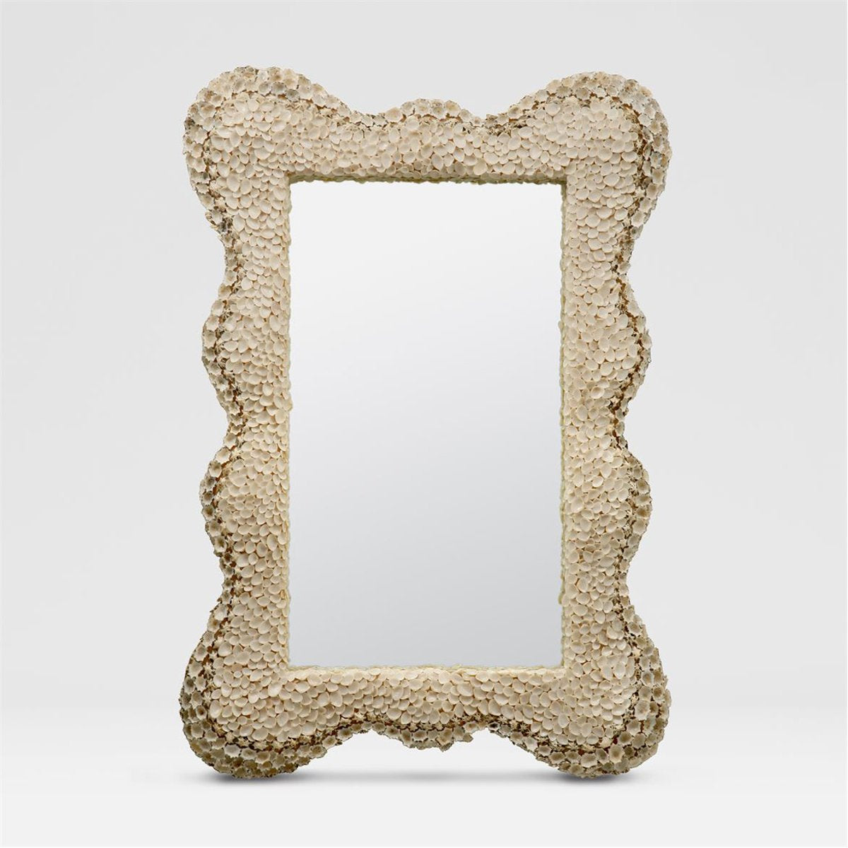 Made Goods Isabella White Star Shell Mirror