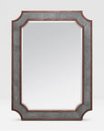 Made Goods James Cut Corner Realistic Faux Shagreen Mirror