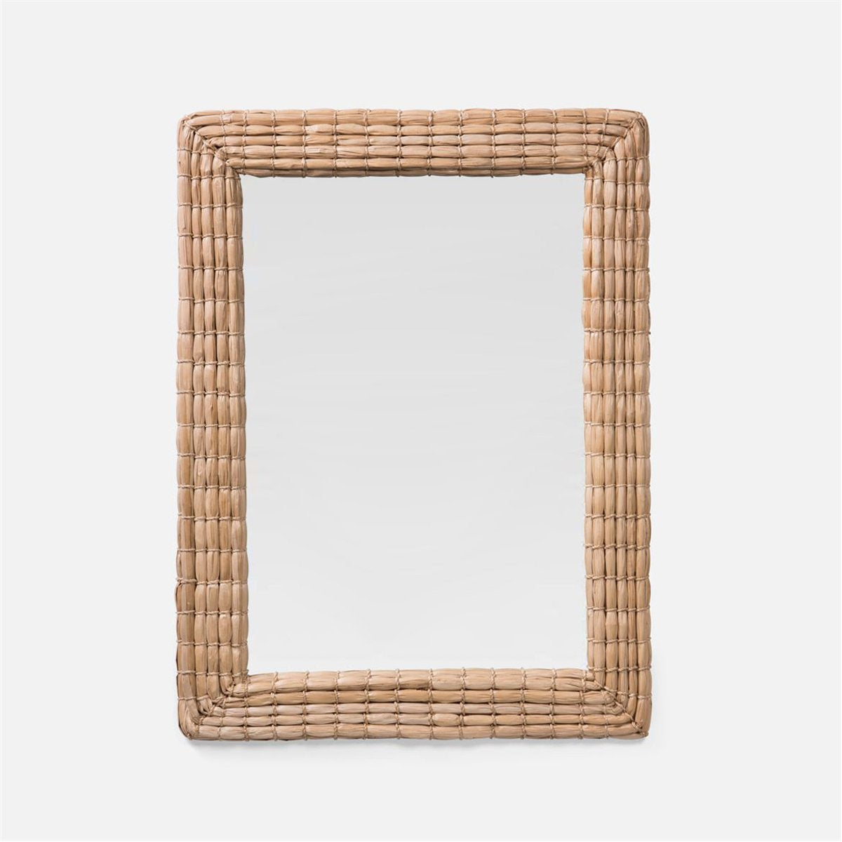 Made Goods Keegan Pristine Shagreen Profile Mirror with Border