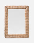 Made Goods Keegan Pristine Shagreen Profile Mirror with Border