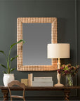 Made Goods Keegan Pristine Shagreen Profile Mirror with Border