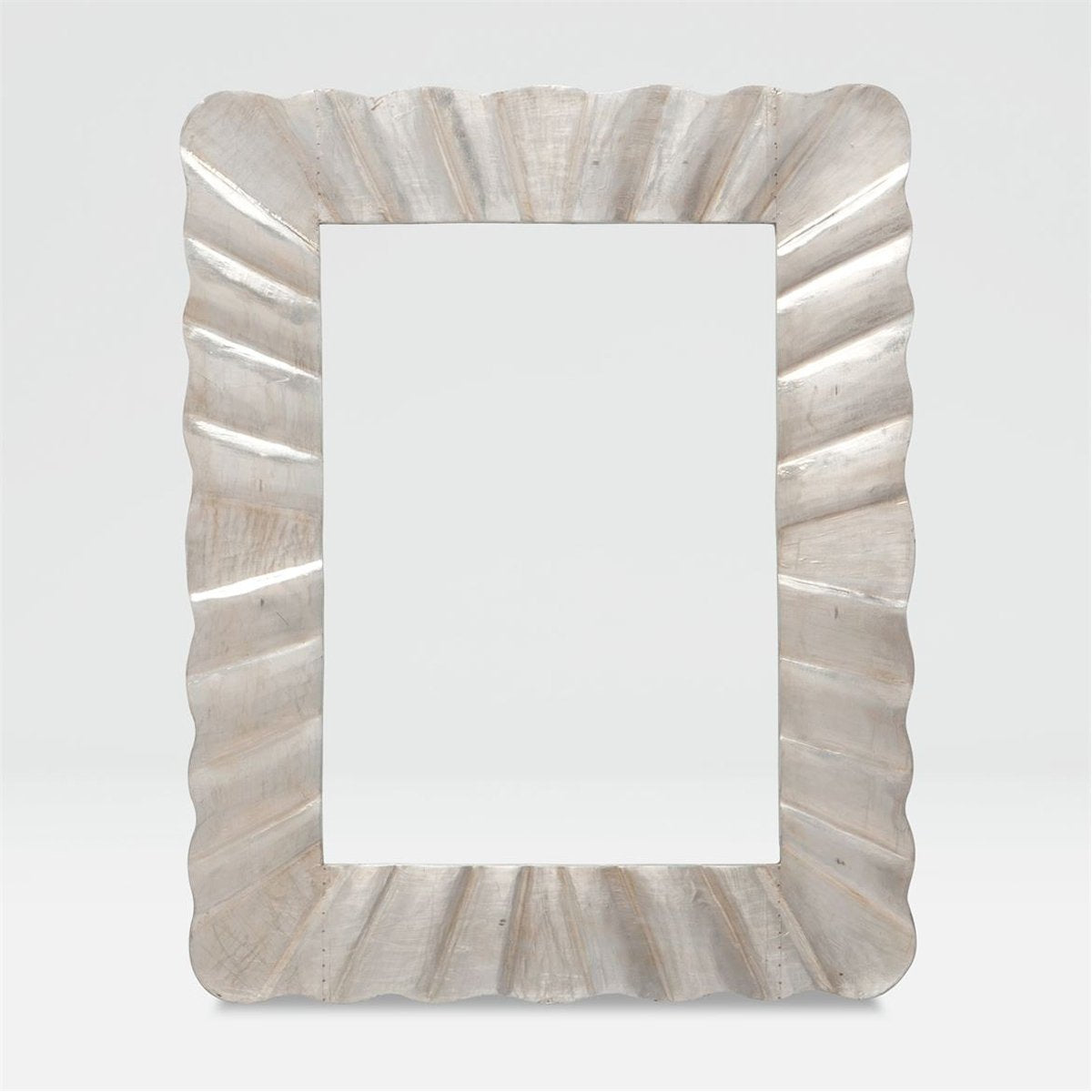 Made Goods Lara Scalloped Tin Rectangle Mirror