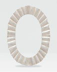 Made Goods Lara Scalloped Tin Oval Mirror