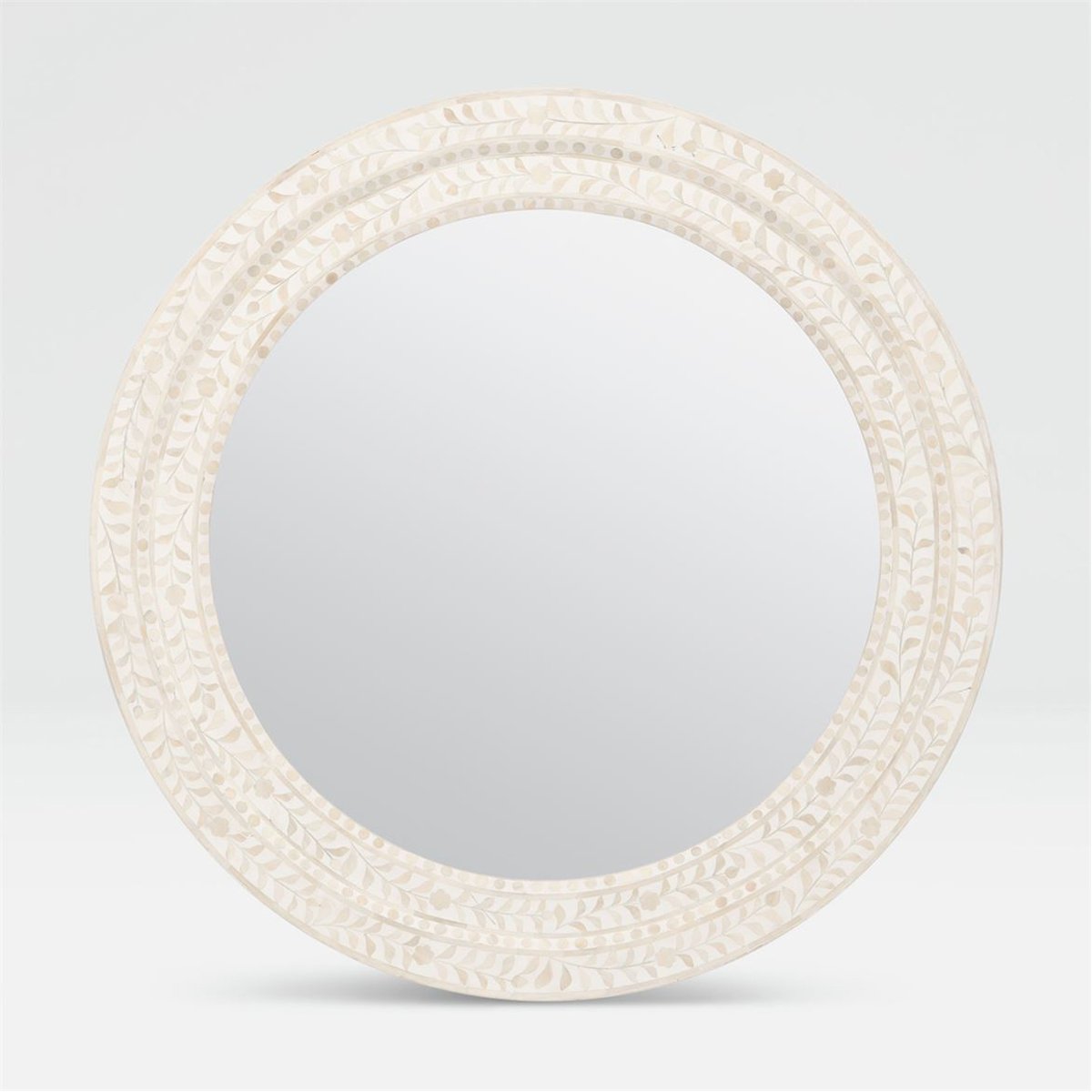 Made Goods Lexi Round Bone Mirror