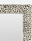 Made Goods Melba Dalmatian Print Hair-On-Hide Mirror