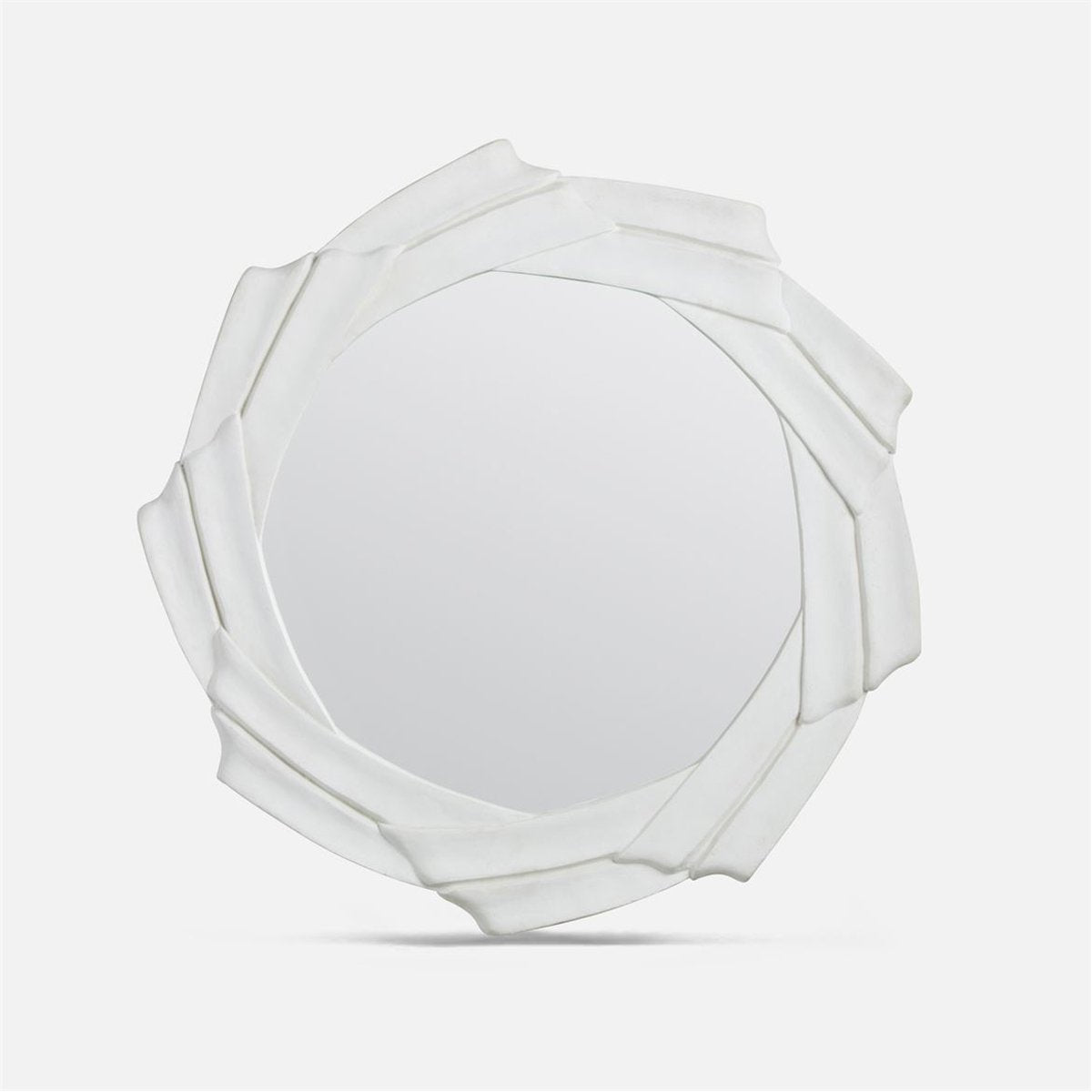 Made Goods Mila White Plaster Mirror