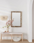 Made Goods Mina Stacked Oyster Rectangular Mirror