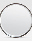 Made Goods Thadeus Minimal Round Dark Bronze Metal Mirror