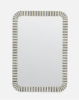 Made Goods Zavory Striped Rounded Rectangular Mirror