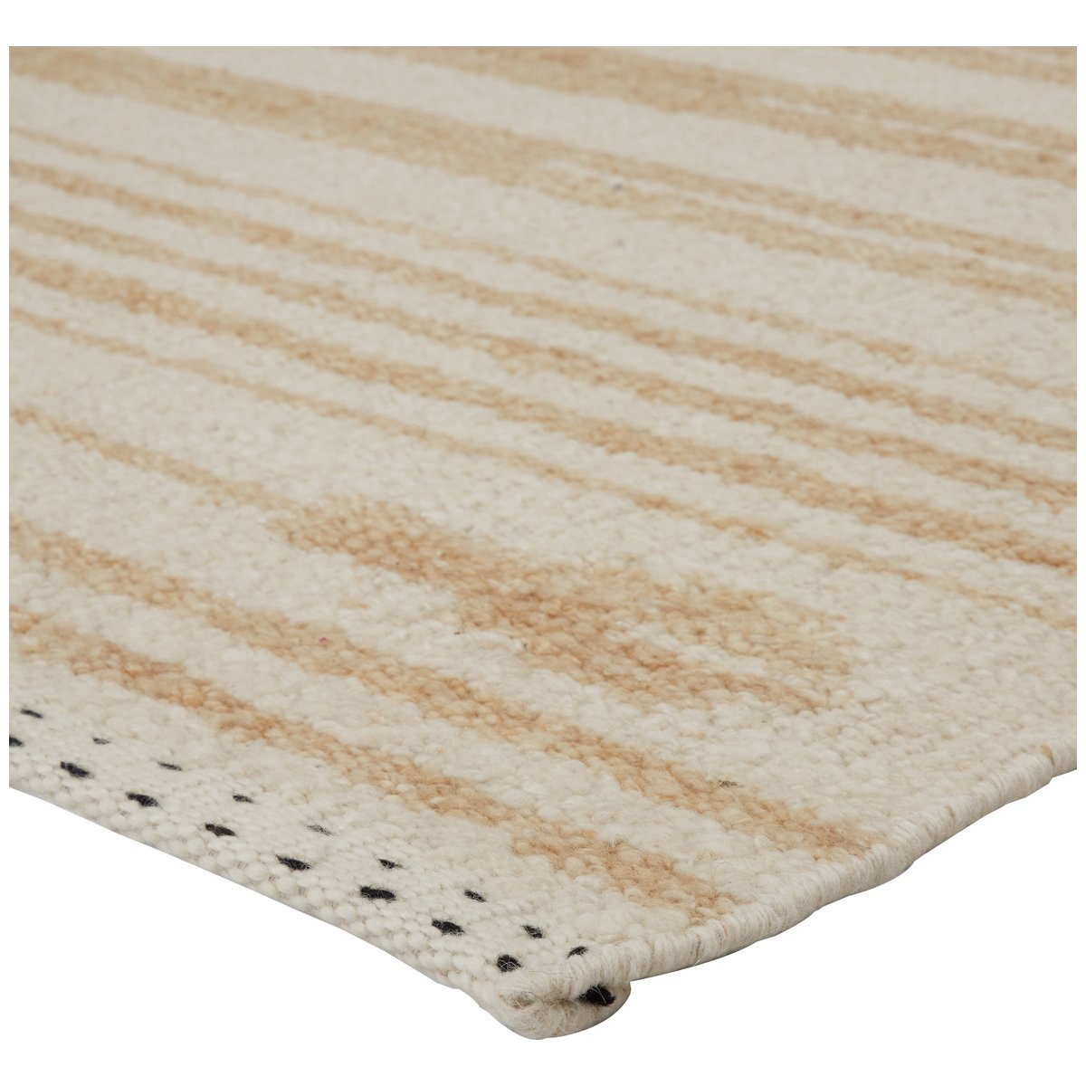 Jaipur Mendoza Lomita Stripes Tribal Light Tan Cream MND02 Rug