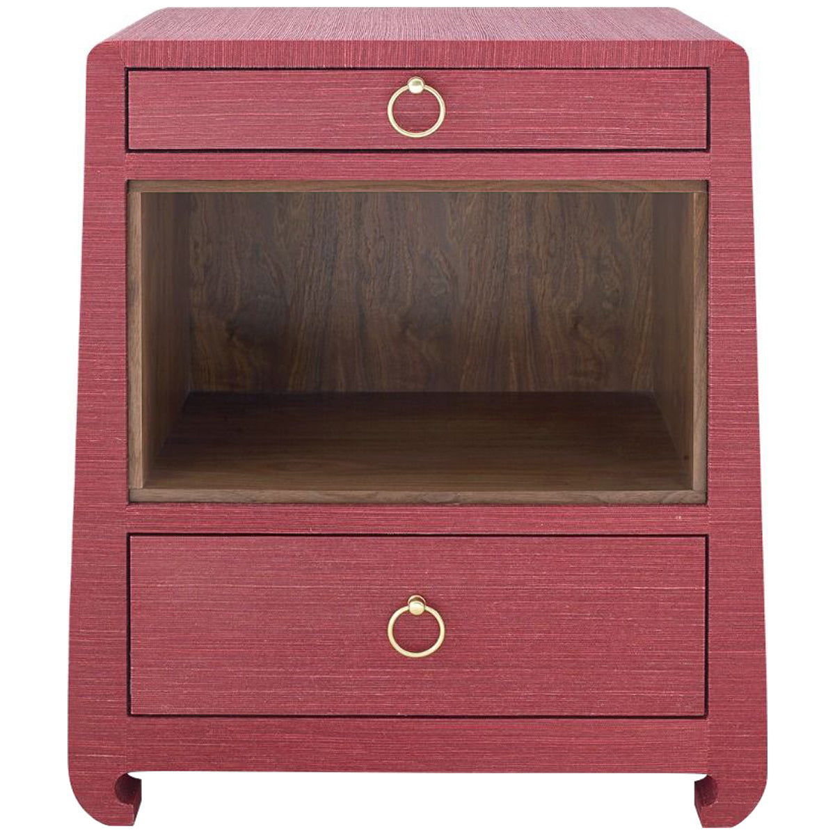 Villa &amp; House Ming 2-Drawer Side Table, Red