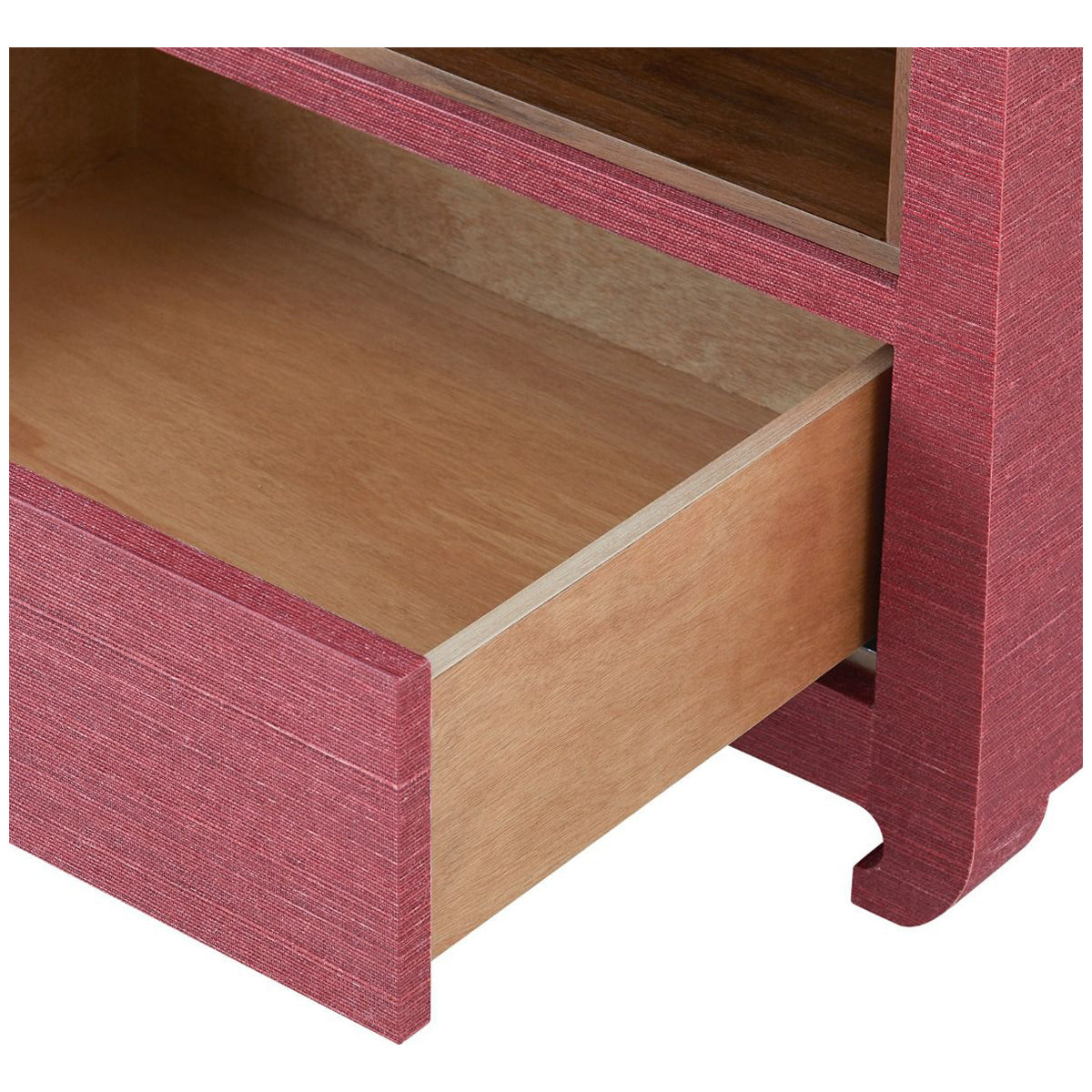 Villa &amp; House Ming 2-Drawer Side Table, Red