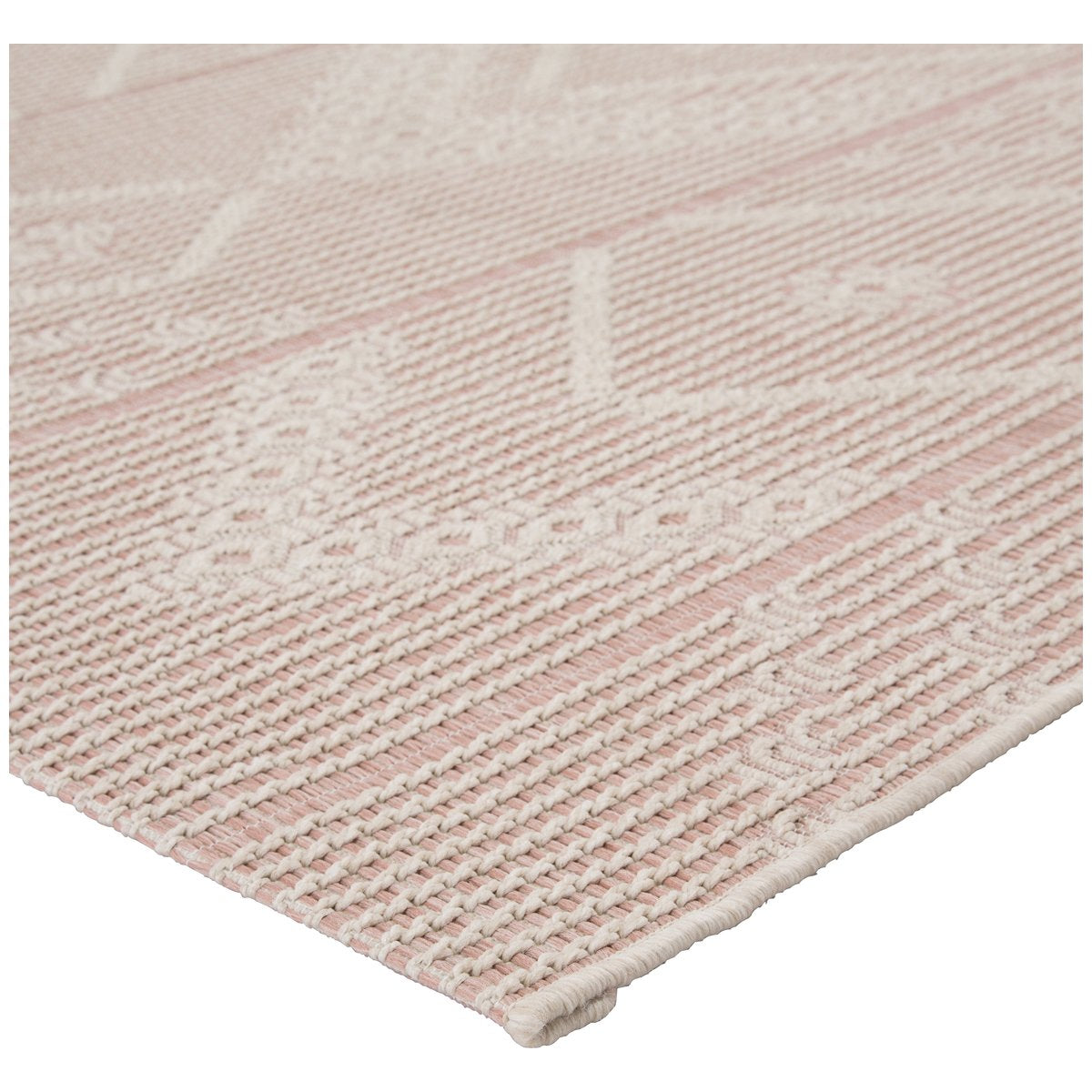 Jaipur Monteclair Shiloh Tribal Geometric Light Pink Cream MOC06 Rug