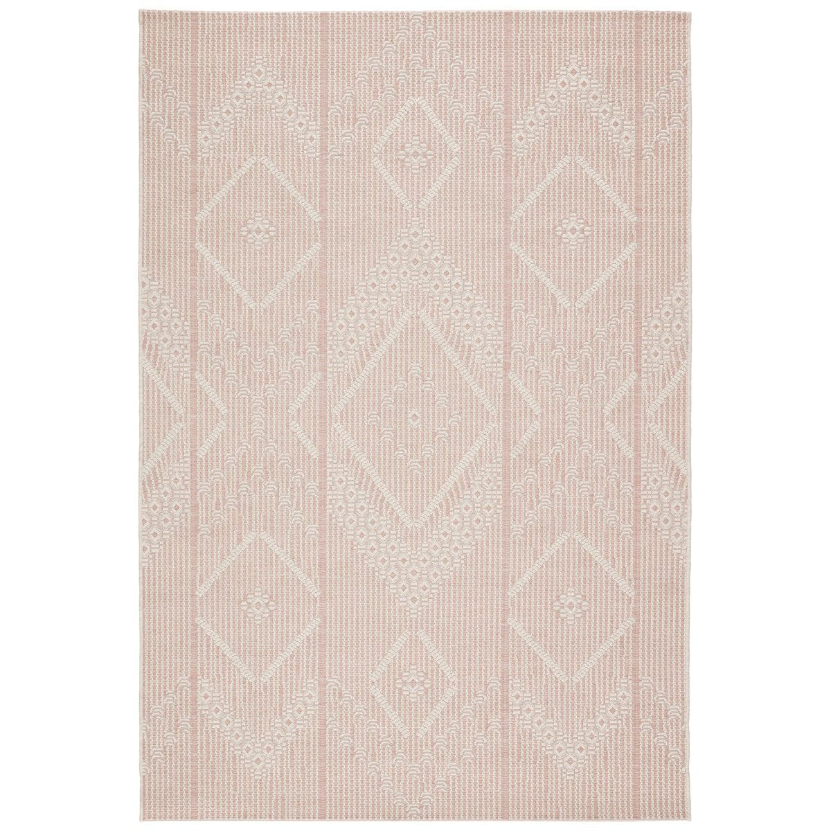 Jaipur Monteclair Shiloh Tribal Geometric Light Pink Cream MOC06 Rug