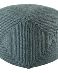 Jaipur Montauk Bridgehampton Solid Teal MOT04 Cube Pouf