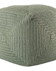 Jaipur Montauk Bridgehampton Solid Green MOT05 Cube Pouf