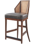 Baker Furniture Cane Counter Stool MR7148