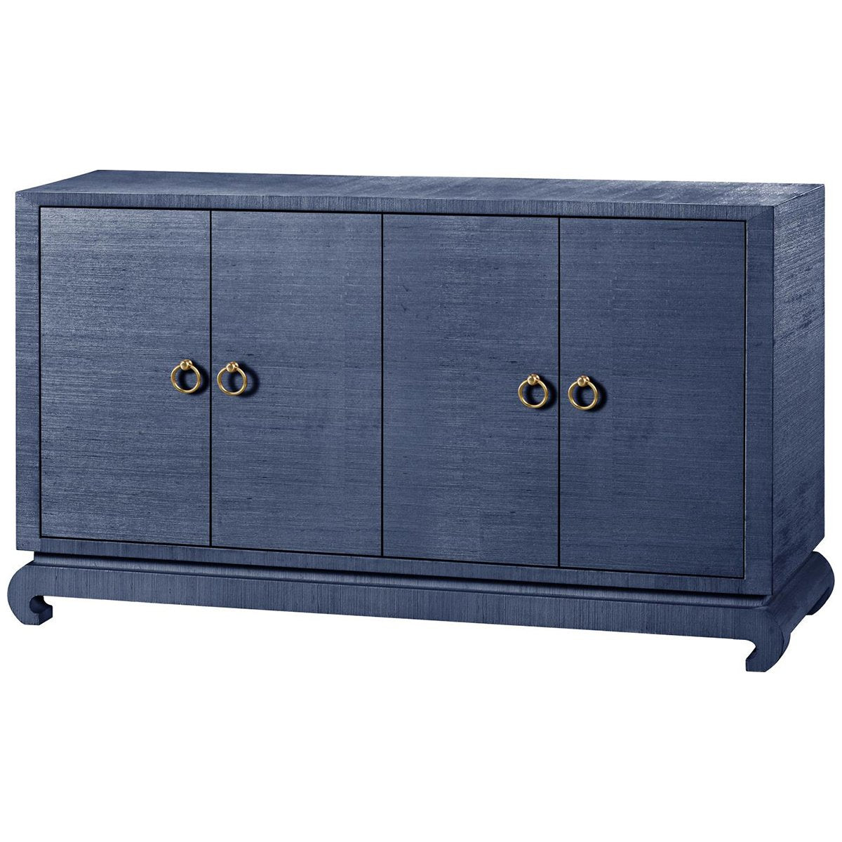 Villa &amp; House Meredith 4-Door Cabinet in Navy Blue