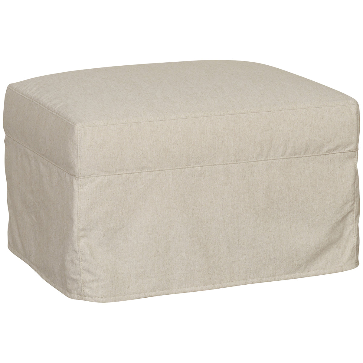 Vanguard Furniture Thea Slipcovered Muslin Ottoman