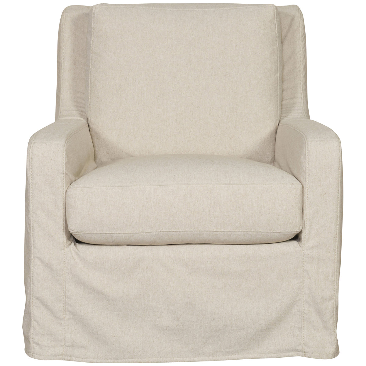 Vanguard Furniture Josie Slipcovered Muslin Swivel Chair