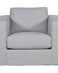 Vanguard Furniture Leone Slipcovered Muslin Swivel Chair