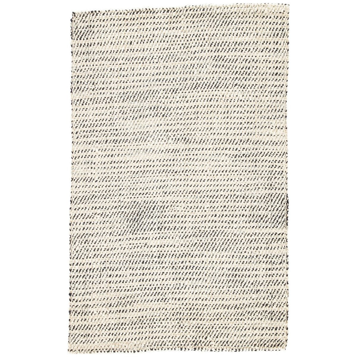 Jaipur Naturals Tobago Almand Solid NAT26 White/Black Area Rug