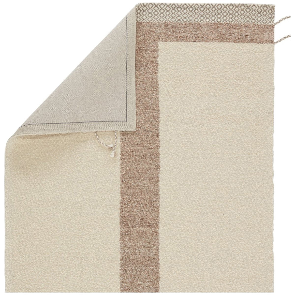 Jaipur Nazca Calva Geometric Border Cream Light Tan NAZ01 Rug