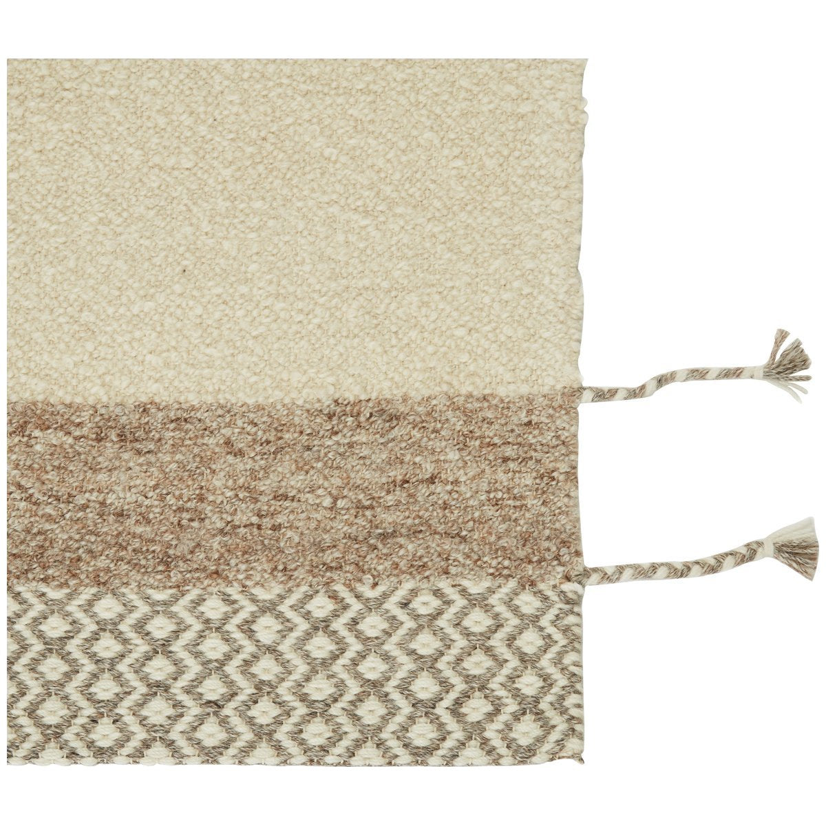 Jaipur Nazca Calva Geometric Border Cream Light Tan NAZ01 Rug