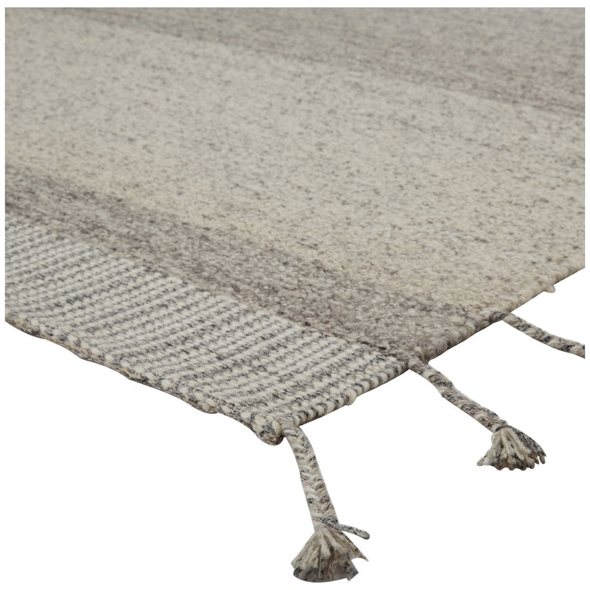 Jaipur Nazca Coolidge Stripes Border Gray NAZ02 Rug