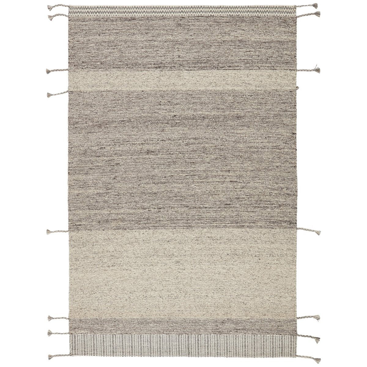 Jaipur Nazca Coolidge Stripes Border Gray NAZ02 Rug