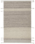 Jaipur Nazca Coolidge Stripes Border Gray NAZ02 Rug