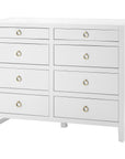 Villa & House White Newton Large 8-Drawer Dresser