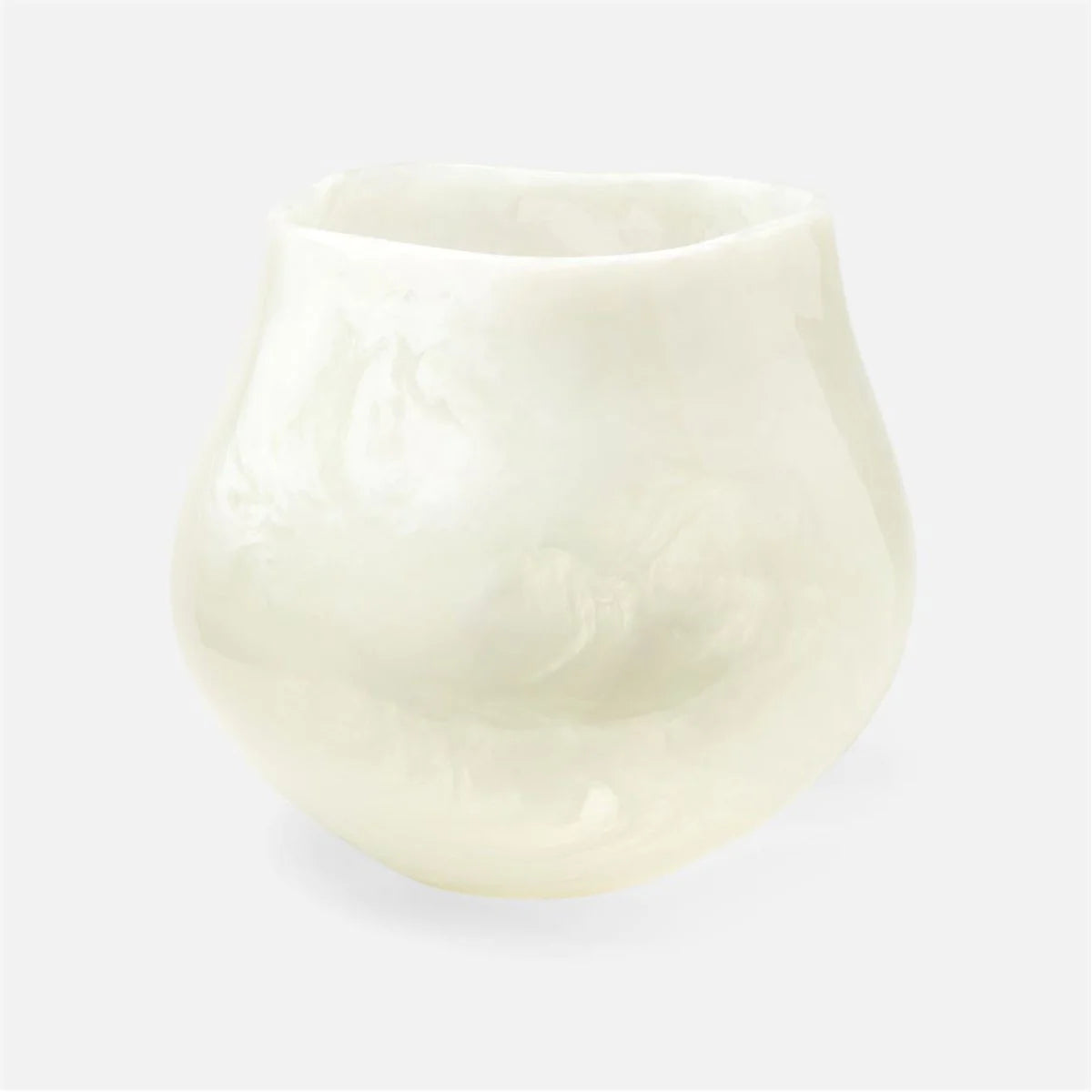 Made Goods Abria Translucent Swirls Cast Resin Outdoor Planter