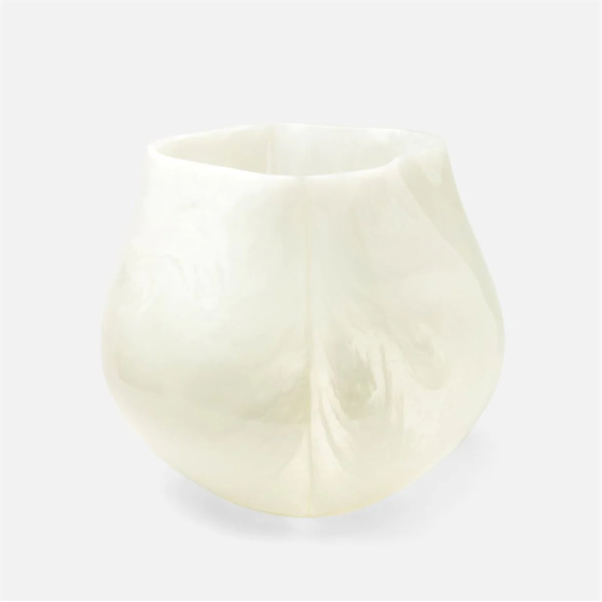 Made Goods Abria Translucent Swirls Cast Resin Outdoor Planter